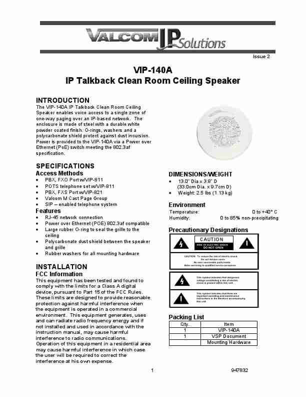 VALCOM IP SOLUTIONS VIP-140A-page_pdf